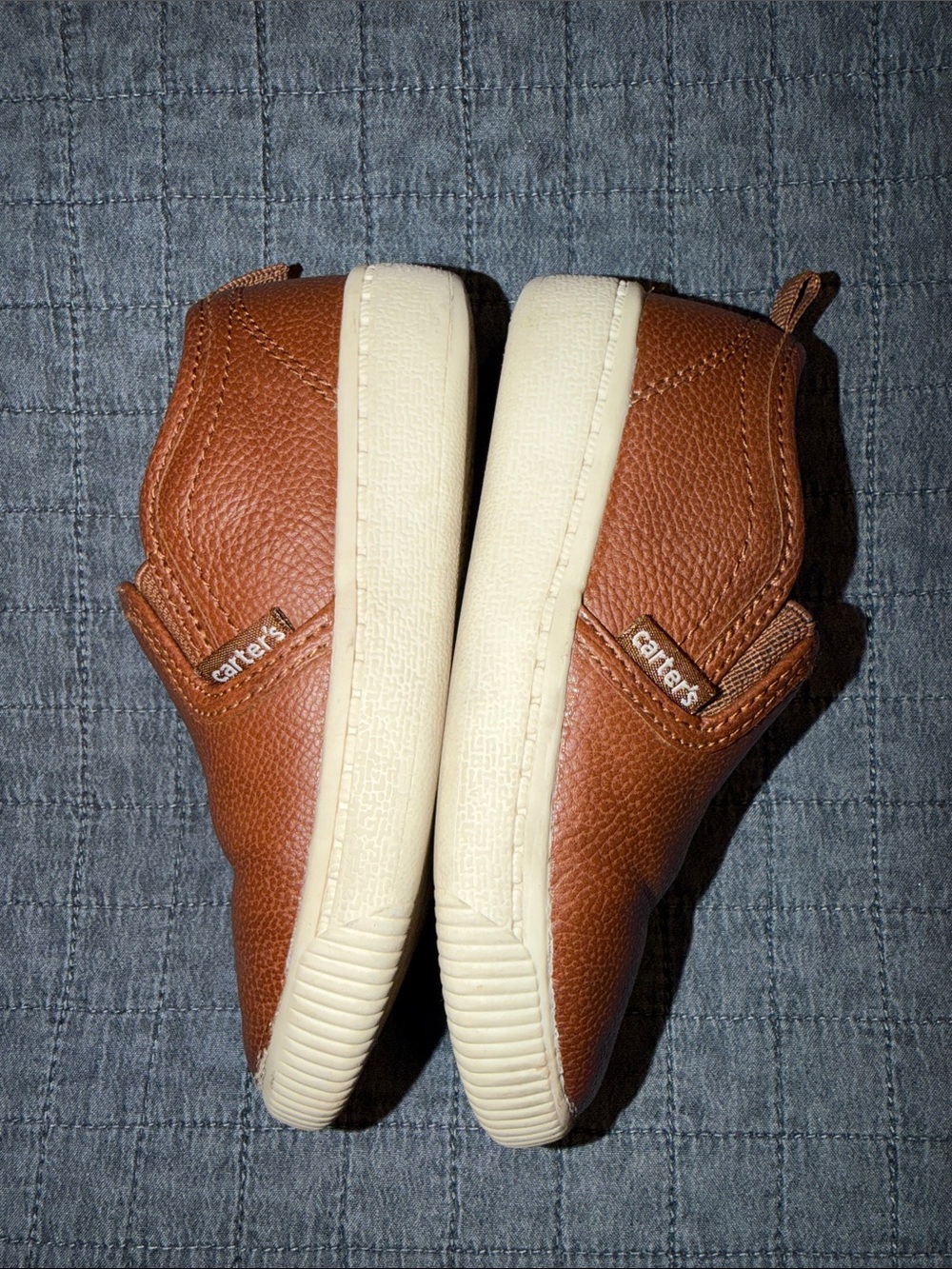 Carter's Toddler Tan Slip-On Faux Leather Shoes - Picture 3 of 3